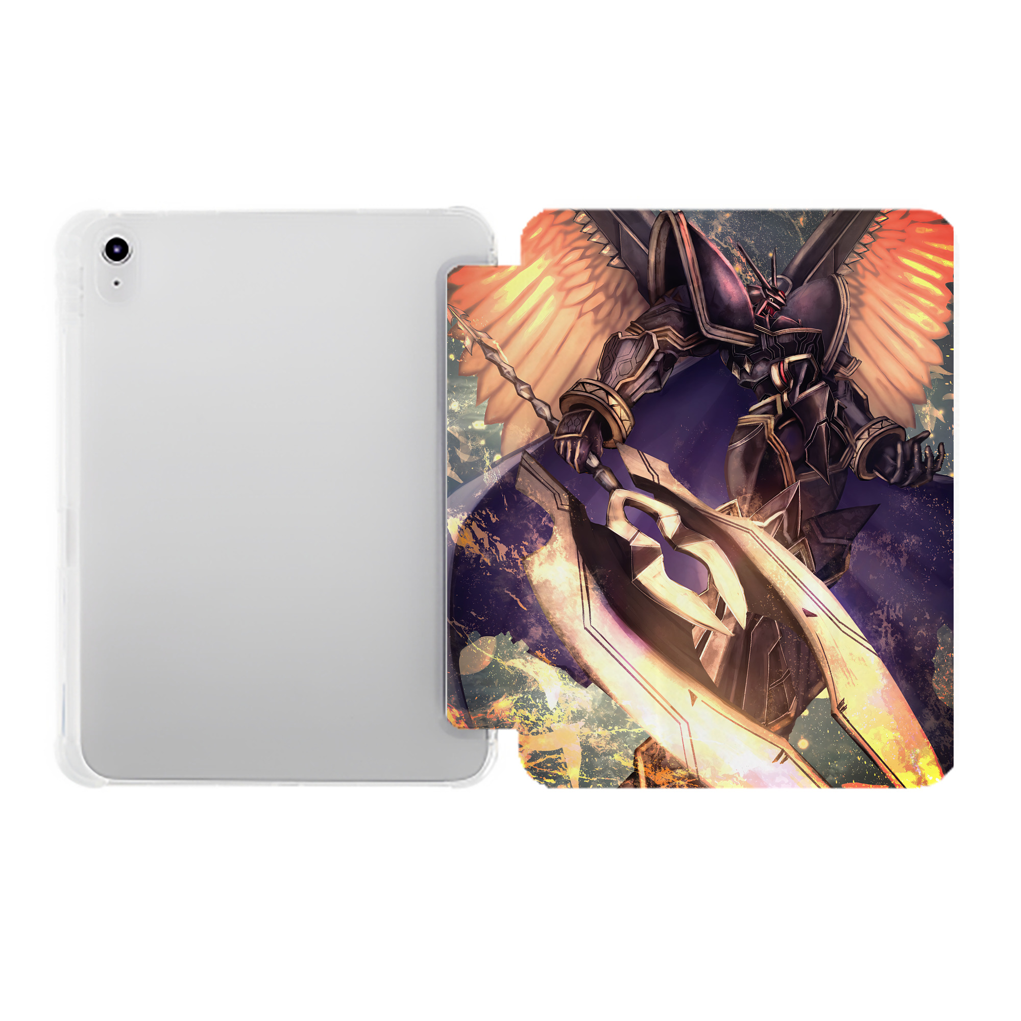 （画像用） Digimon デジタルモンスター/デジモン IPad ケース ペン収納付き 三つ折りスタンド PUレザー×シリコン 対応機種9.5/10.5/10.9インチ